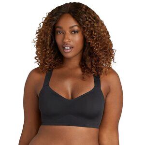 Bali Comfort Revolution Easylite Racerback Breathable Wireless Bra Black -Size S